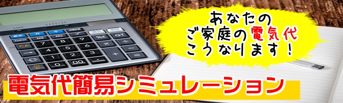 あなたのご家庭の電気代こうなります